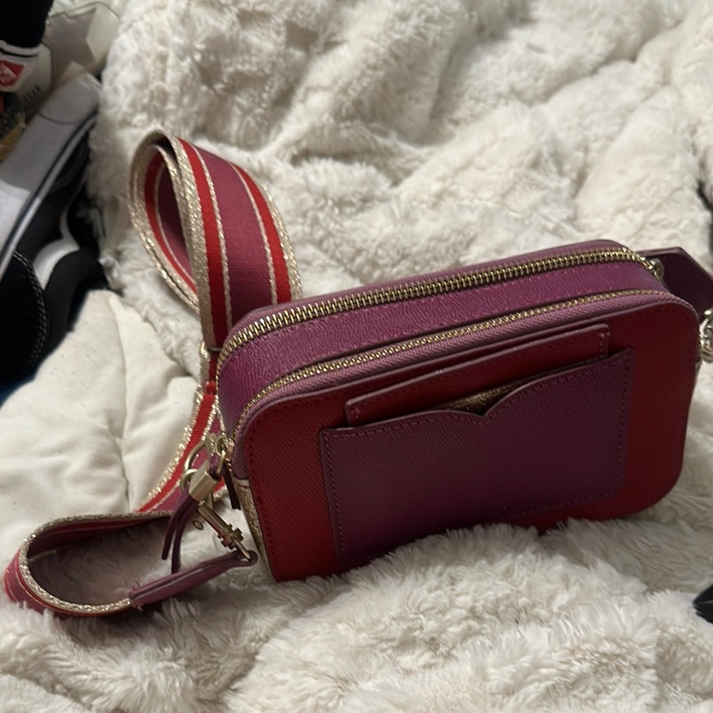Stylish Red and Purple Women's Bag